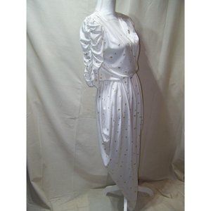 Vintage Diamond's Run Jumpsuit Harem Leg 9/10 Parachute 90's White